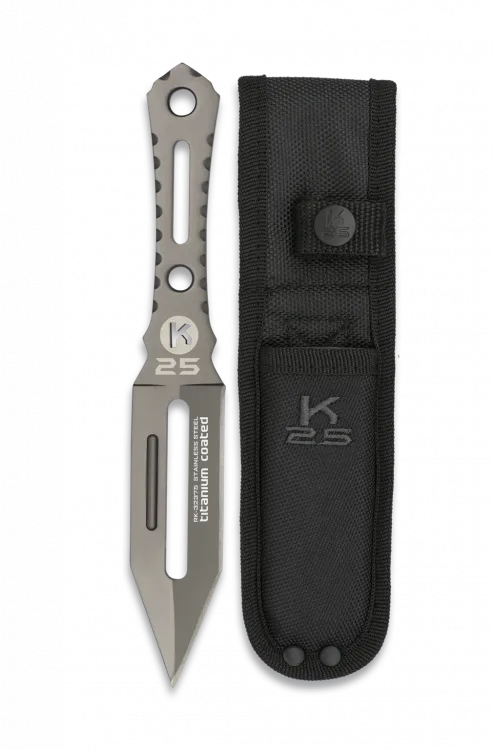 COUTEAU à LANCER K25 TITANE. LAME 9.5-0
