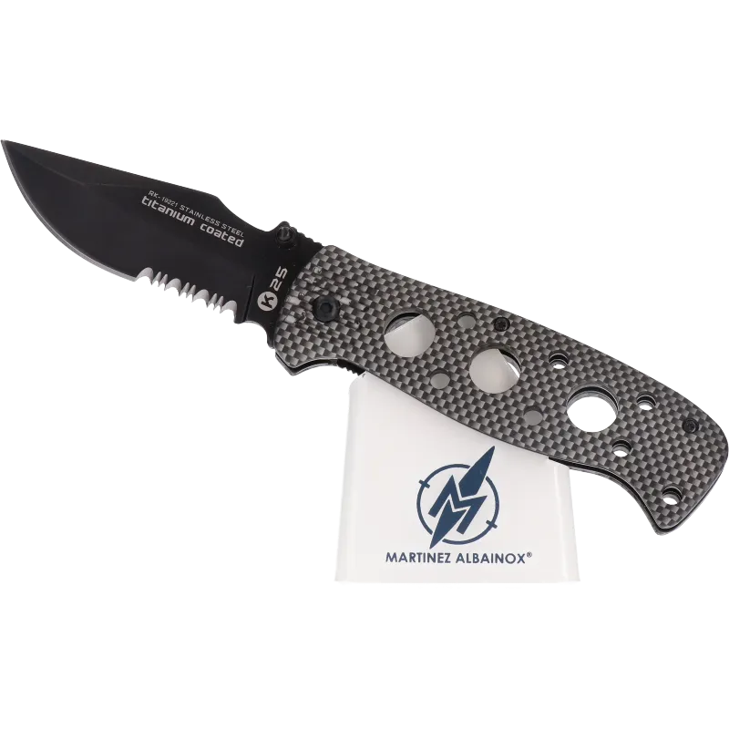 COUTEAU PLIANT K25 CAOUTCHOUC. LAME 8.3-469237