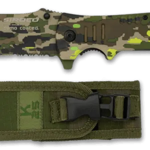 COUTEAU PLIANT K25 SIROCCO. CAMO ESP-0