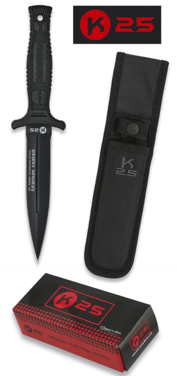 Poignard de botte K25 avec étui. Lame 12.1 cm-0