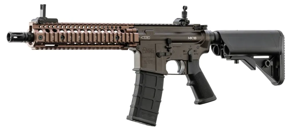 Réplique GBBR Daniel Defense MK18 Golden Eagle FDE-0