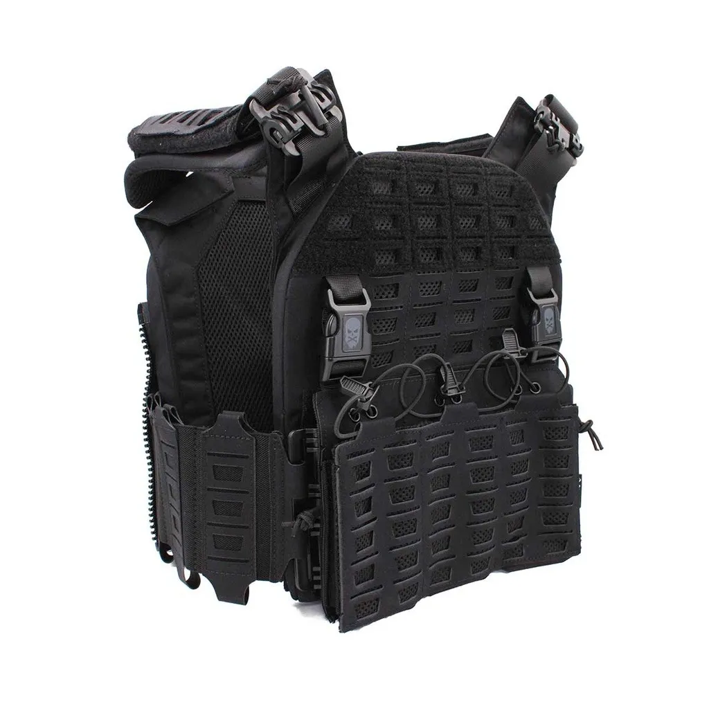 Gilet Tactique Porte-plaques Drake Mk4 Noir - Corso Tactical -0
