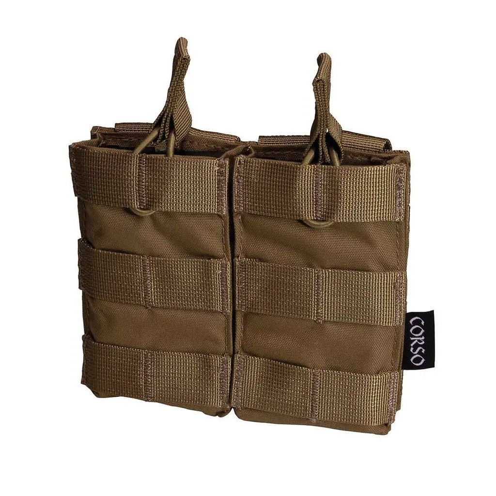 Poche Porte-chargeurs Double M4 Dagger Molle Coyote - Corso Tactical -0