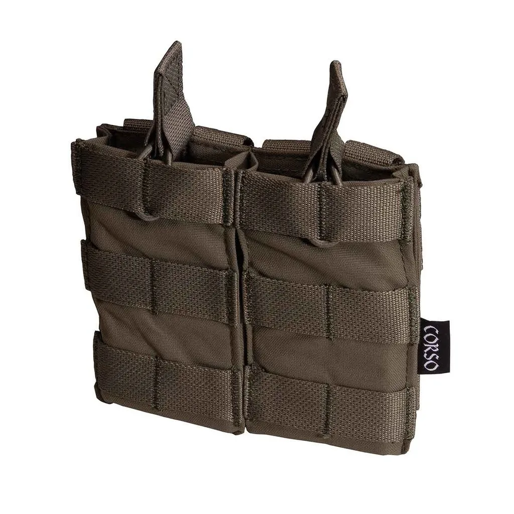 Poche Porte-chargeurs Double M4 Dagger Molle Ranger Green - Corso Tactical -0