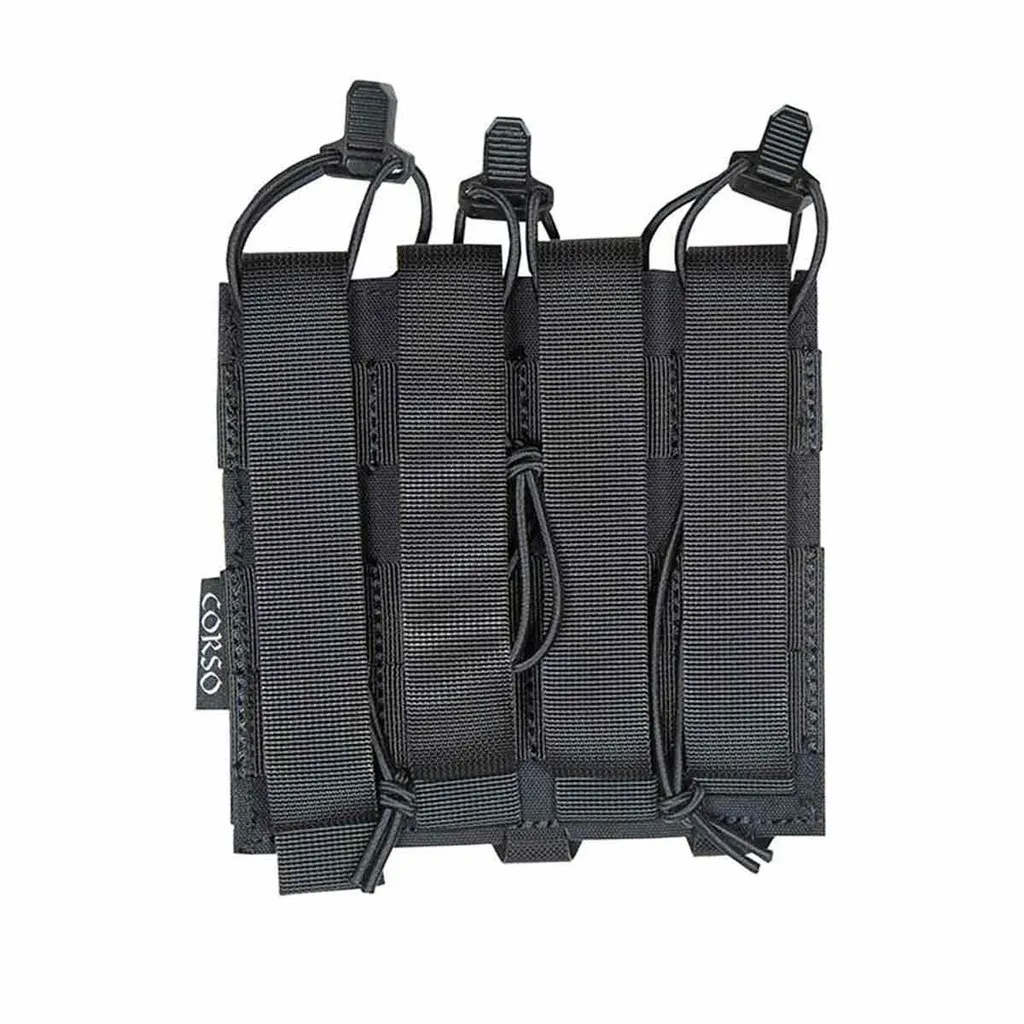 Poche Porte-chargeurs Triple Mp5/Mp7 Dagger Laser Noir - Corso Tactical -0