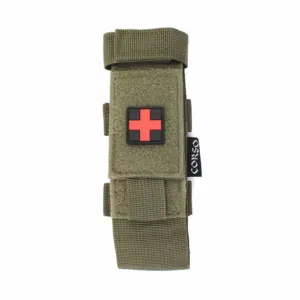 Pochette porte-tourniquet et ciseaux MOLLE Green - Corso Tactical -0