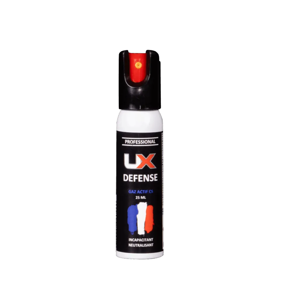 Bombe Ux 25Ml Gaz Cs Capot 1/4 De Tour-0