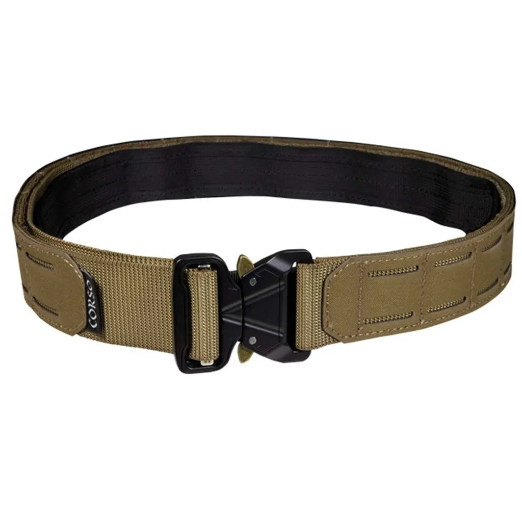 Ceinturon Tactique Hook Laser Mk1 Coyote L/XL - Corso Tactical-0