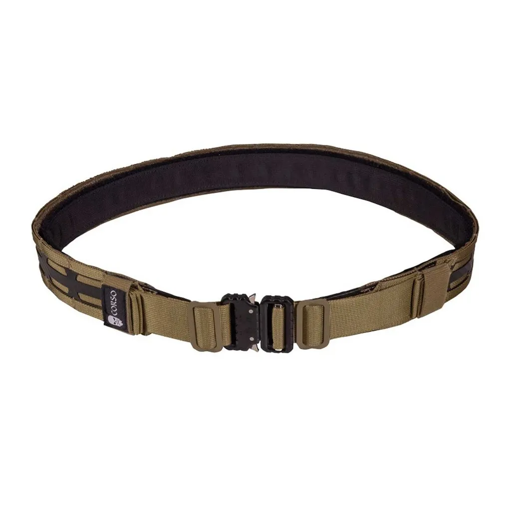Ceinturon Tactique Hook Molle Mk3 Coyote L/XL - Corso Tactical-0