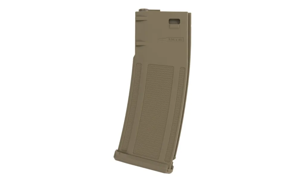 Chargeur Polymère Aeg M4 130Rds Tan Saigo Defense -0