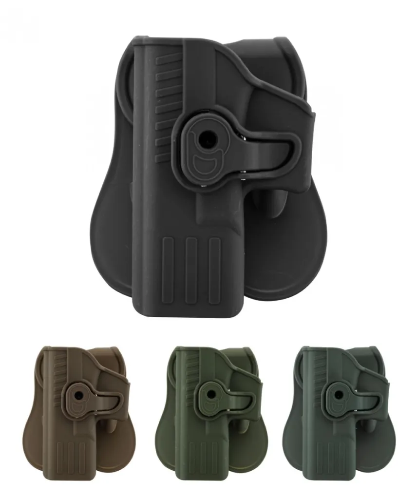 Holster rigide Quick Release pour pistolet type Glock 17 Gaucher Noir -0