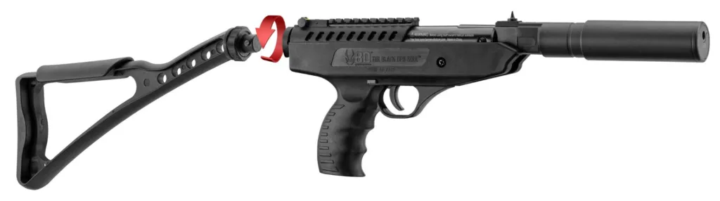 Pistolet à air break barrel LANGLEY Hitman 4.5 mm-0