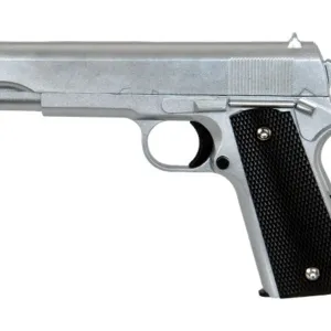 Réplique pistolet à ressort Galaxy G13S Silver full metal-0