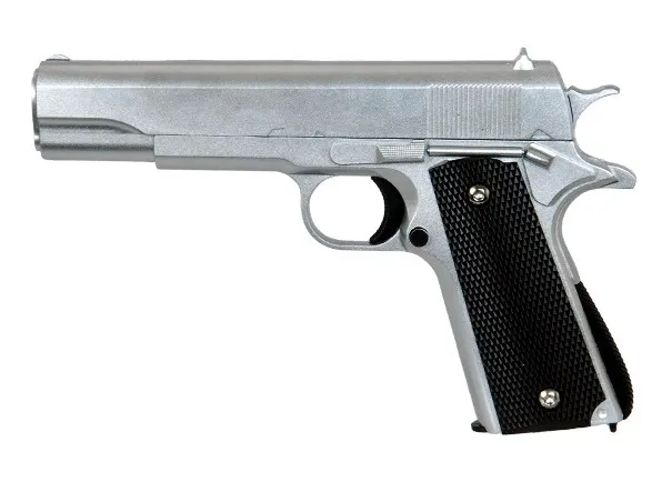 Réplique pistolet à ressort Galaxy G13S Silver full metal-0