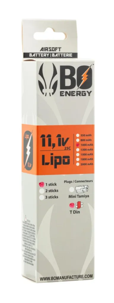 1 stick batterie Lipo 3S 11.1V 1000mAh 25C Mini Tamyia-0