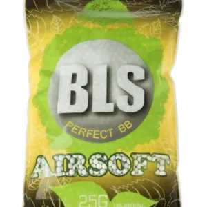 Billes 6mm Airsoft BIO Blanches 0.25g – BLS – Sac de 1 kg-0
