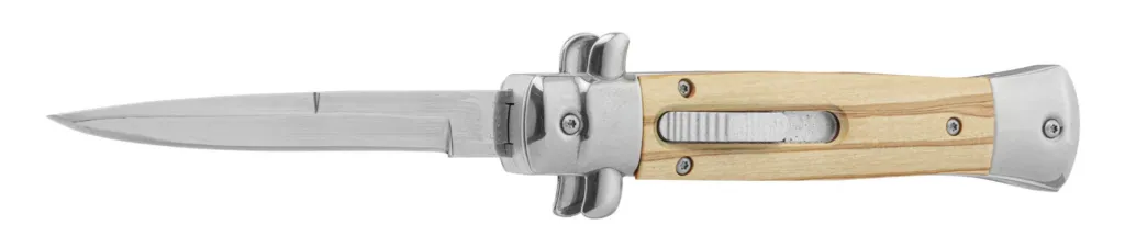 Couteau Automatique Type Italien Manche Bois Otf-0