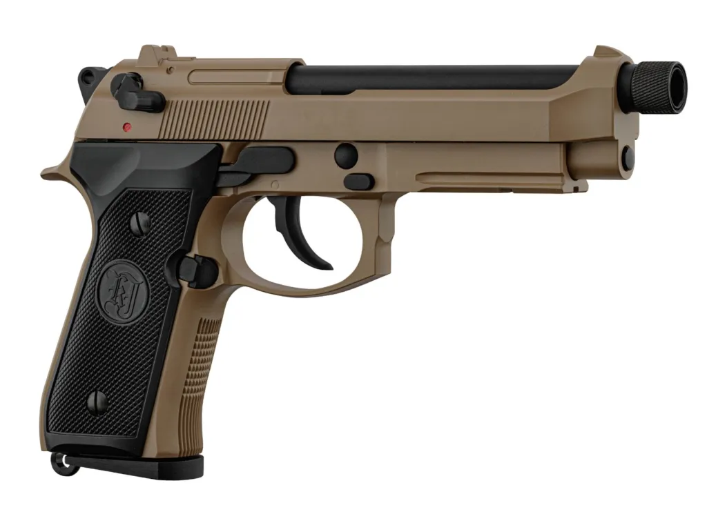 Pistolet Airsoft KJ Works M9A1 Full Métal Gaz TAN 6mm-0