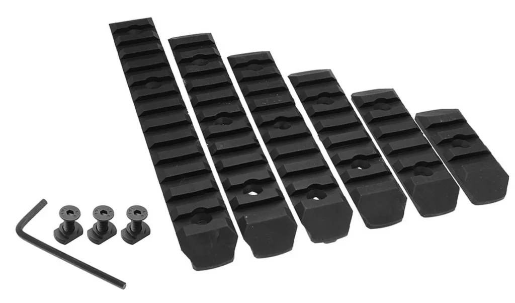Set De 6 Rails M-lock Noir Nylon Bo Manufacture-0
