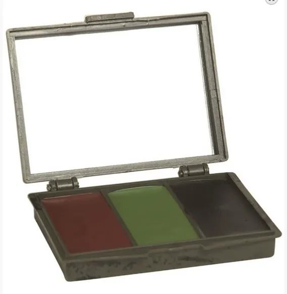 Palette grimage camo 3 couleurs avec miroir-0