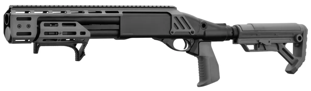 Réplique Fusil À Pompe A.T 8905 Doomsday Grey Golden Eagle-0