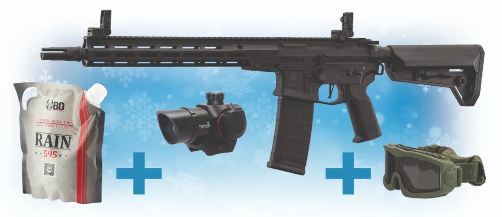 Pack de Noel replique AEG LT-44 NSR 12" + MASQUE LT + RED DOT-0