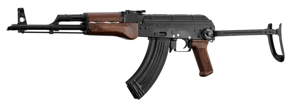 Réplique Aeg Akms Crosse Pliable Acier & Bois 1,0J-0