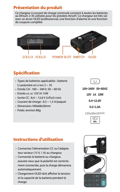 Chargeur Équilibré Intelligent Duel Code-471646