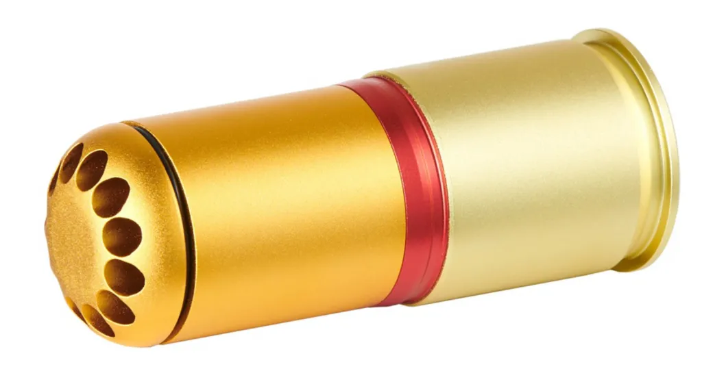 Grenade 40mm à gaz 120 BB's Or/Rouge/Orange-0