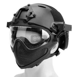 Casque Type Fast Et Masque Noir Delta Tactics-0