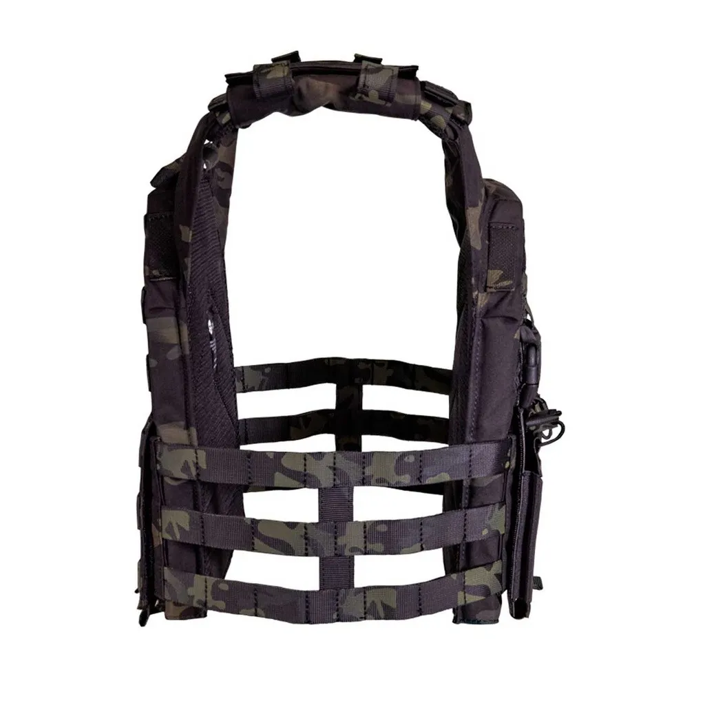 Gilet porte-plaques Drake MK3 Multicam Noir - Corso Tactical-0
