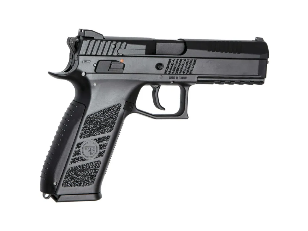 Pistolet Airsoft 6mm CZ p-09 GBB gaz culasse mobile ABS - ASG-0