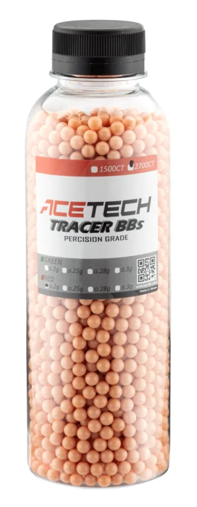 Billes Acetech Tracer 0.20g x 2700 rouges bouteille-0