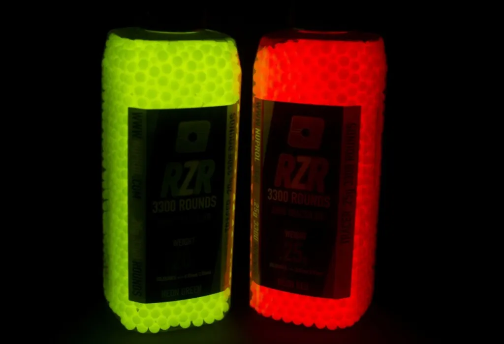Billes Airsoft 6mm RZR 0.25g bouteilles 3500 bbs TRACER rouges-0