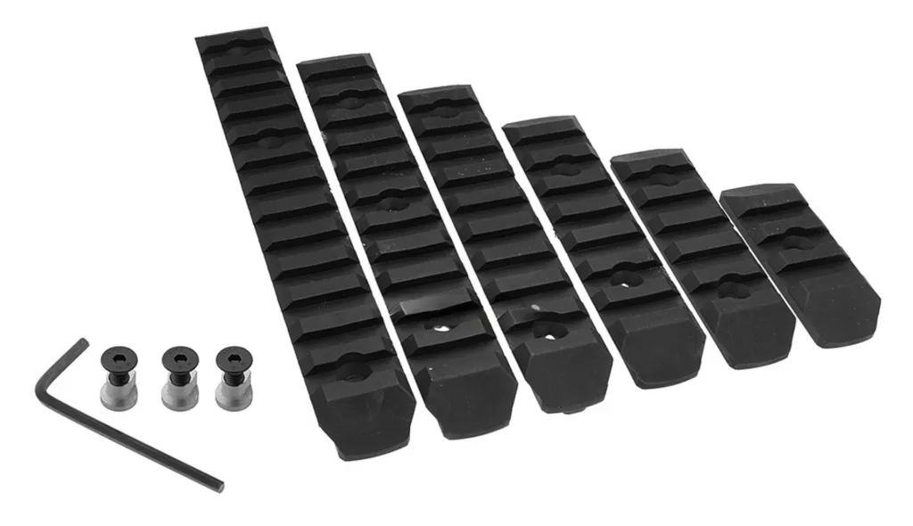Set de 6 Rails Keymod nylon BO Manufacture Noir-0