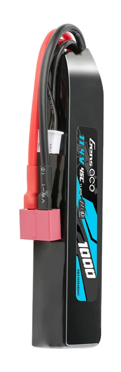 Batterie Lipo Gens Ace 1000Mah – 45C – 11.4V Hv – Connecteur Deans T-0