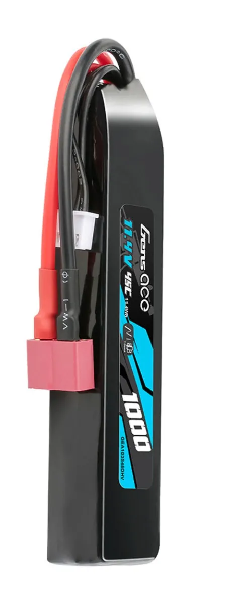 Batterie Lipo Gens Ace 1000Mah – 45C – 11.4V Hv – Connecteur Deans T-472308