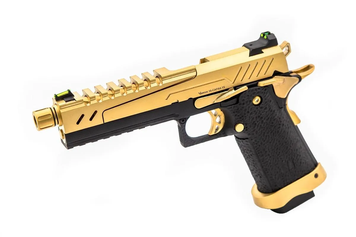 Réplique Gbb Gaz Hi-capa 5.1 Split Gold / Noir 1,0J-0