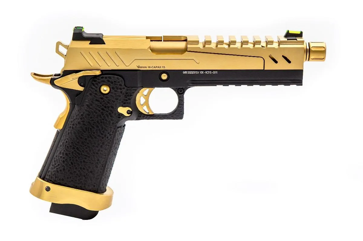 Réplique Gbb Gaz Hi-capa 5.1 Split Gold / Noir 1,0J-472378