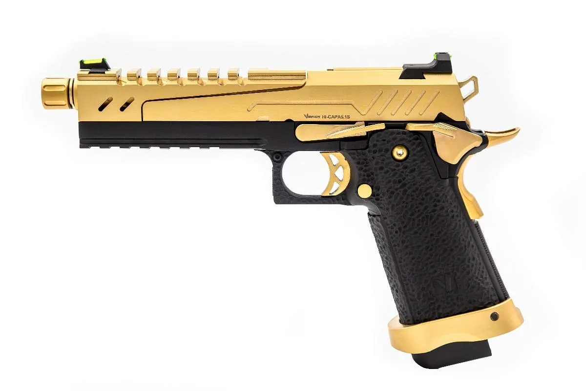 Réplique Gbb Gaz Hi-capa 5.1 Split Gold / Noir 1,0J-472379