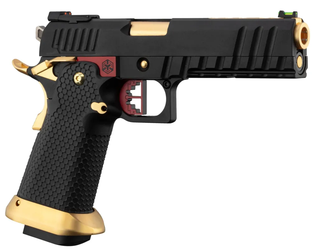 AW Custom Pistolet HX2002 Noir/Or/Rouge .177 CO2
