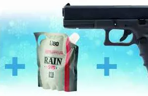 Pack Noël Réplique GBB Raven EU7 Noir + Billes + Gaz-0