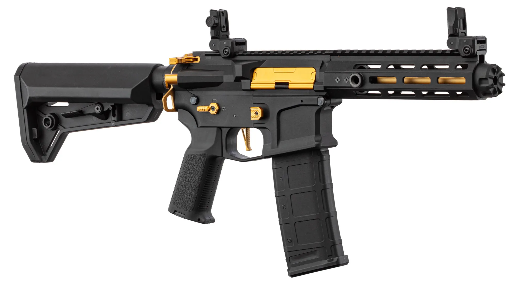 Réplique AEG LT-32 Hellion 7'' Noir/Or NSR Pack Complet Lancer Tactical