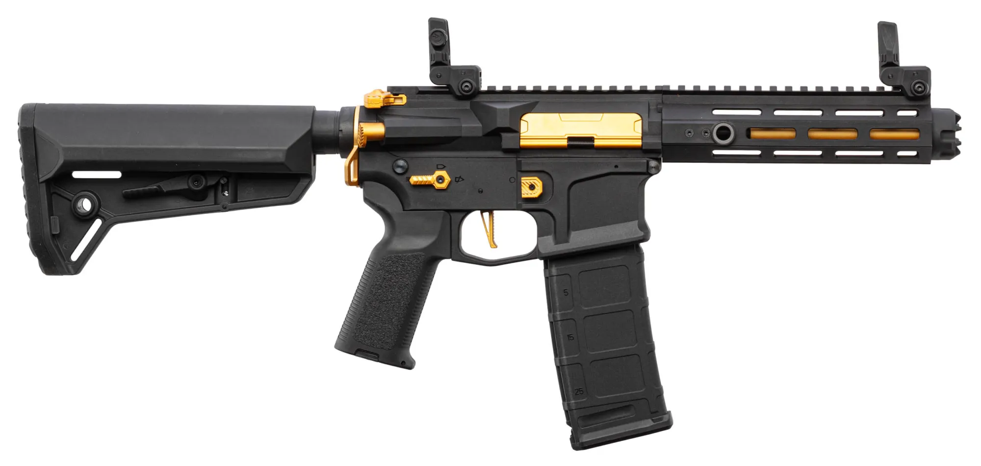 Réplique AEG LT-32 Hellion 7'' Noir/Or NSR Pack Complet Lancer Tactical