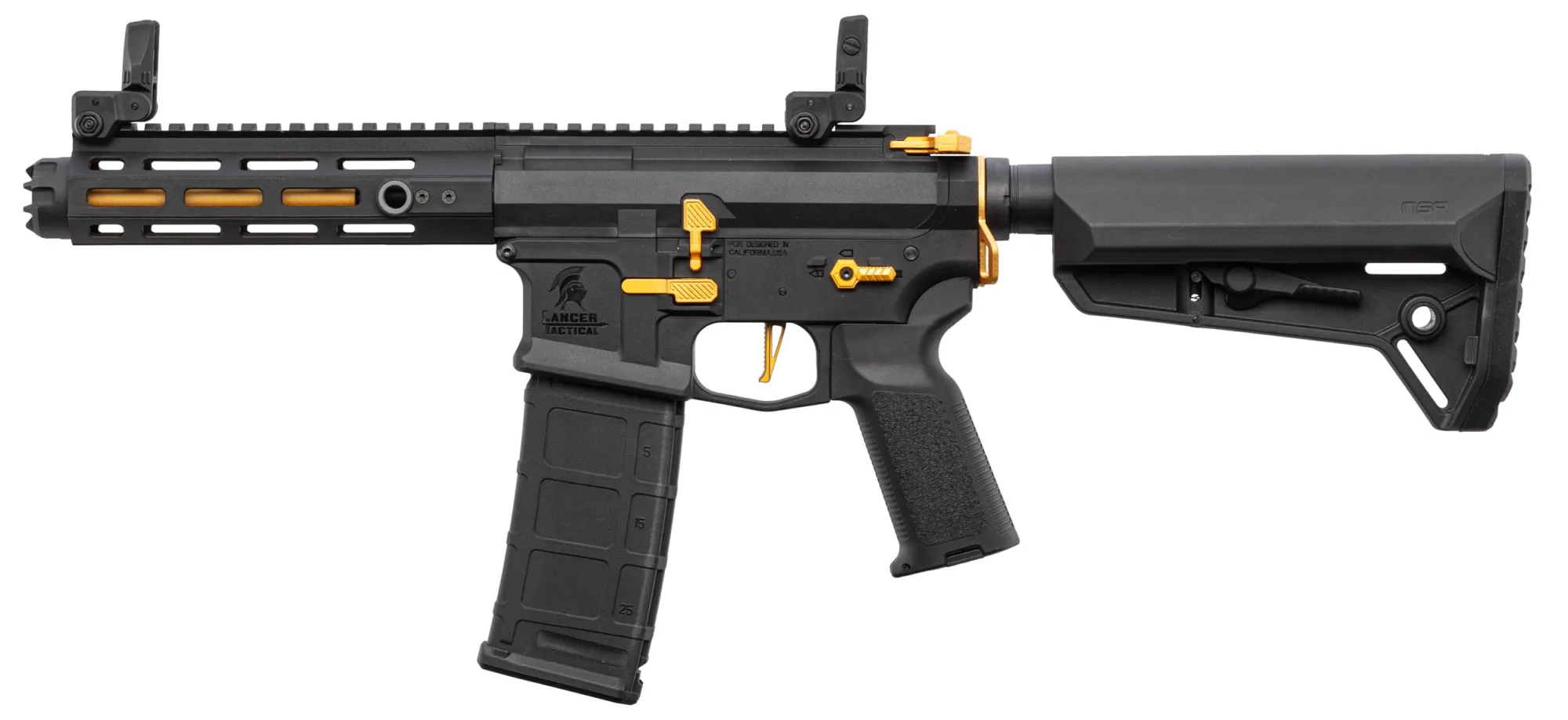 Réplique AEG LT-32 Hellion 7'' Noir/Or NSR Pack Complet Lancer Tactical