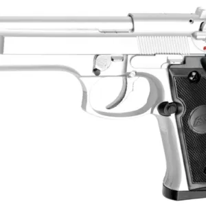 Réplique GBB ASG M92F Chromé Gaz 0.6J-0