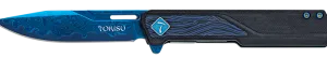 Couteau pliant Tokisu Damas G10/Titane, lame 8 cm