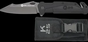 Couteau pliant K25 gomme, revêtement titanium, lame 9.2 cm