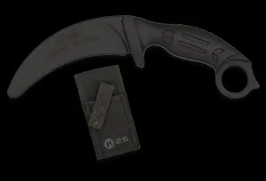 Couteau d'entraînement K25 noir, lame 10.6 cm