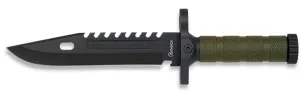 Couteau de survie Albainox, silex/aiguiseur/sifflet